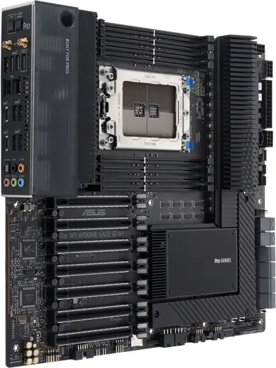 ASUS Pro WS WRX80E-SAGE SE WIFI Moderkort - AMD WRX80 - AMD sWRX8 socket - DDR4 RAM - Extended ATX